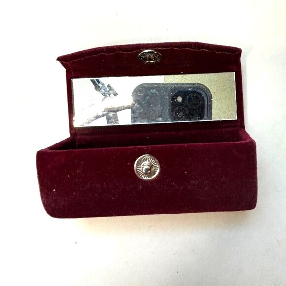 Vintage Makeup Bag Velvet Lipstick Holder Lot Lancome Bath & Bodyworks 3 Stars - Picture 3 of 11